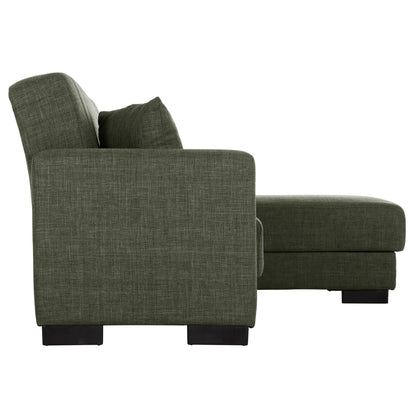 Hm3244.05, Corner Sofa-bed, Dark Olive, Reversible, 202x140x78cm