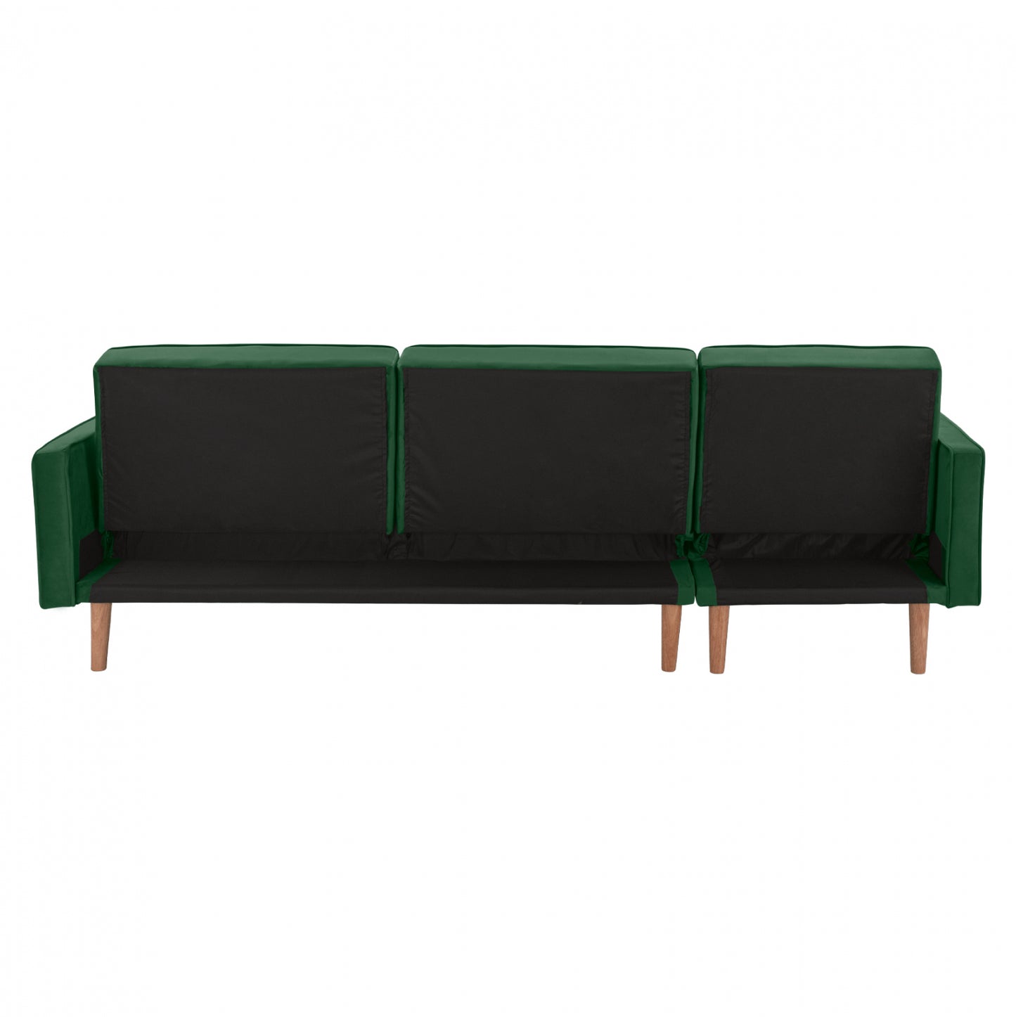 Reversible Corner Sofa-bed Talia Hm3153.03 Velvet In Green 267x153x85cm