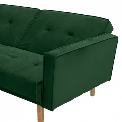 Reversible Corner Sofa-bed Talia Hm3153.03 Velvet In Green 267x153x85cm