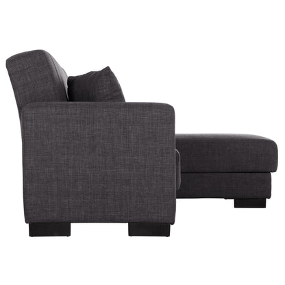 Hm3244.03,ghufran Corner Sofa-bed, Grey, Reversible, 202x140x78cm