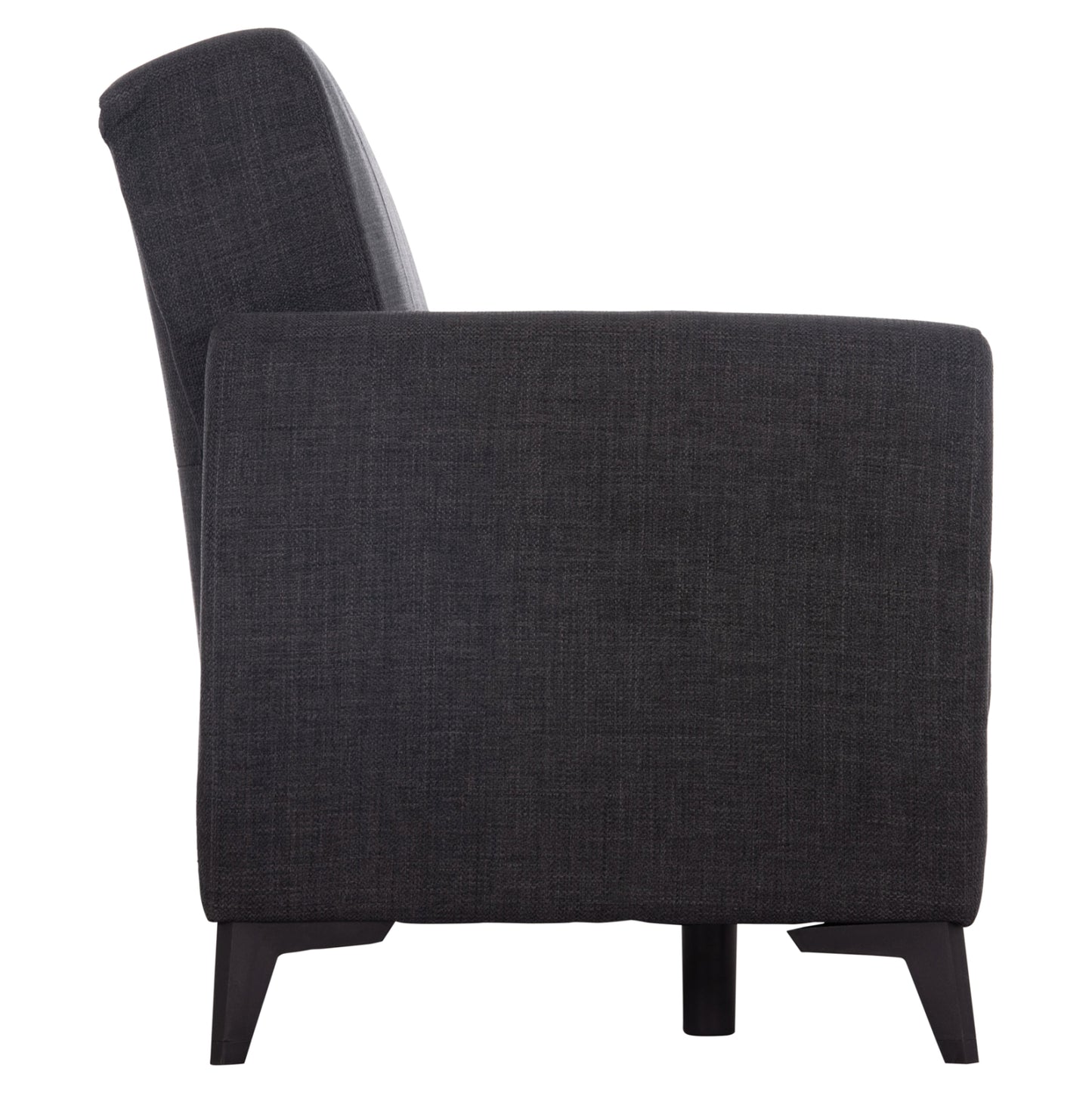 Sofa-bed 2-seater With Storage Space Nikko Hm3293.01 Grey Fabric 144x75x84hcm.