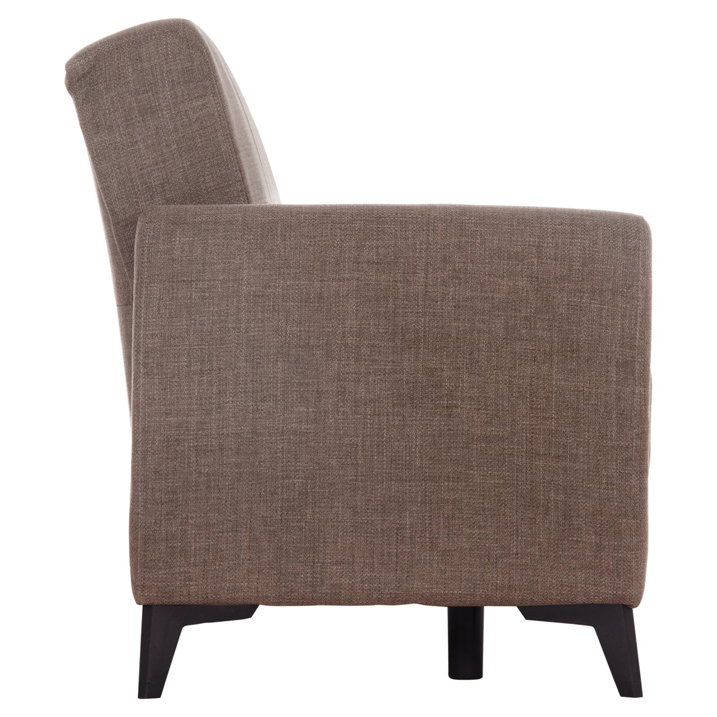 Sofa-bed 2-seater With Storage Space Nikko Hm3293.02 Brown Fabric 144x75x84hcm.