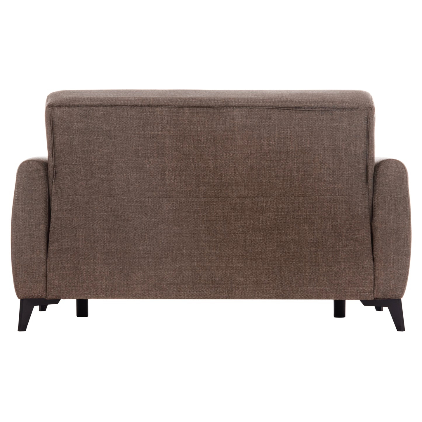 Sofa-bed 2-seater With Storage Space Nikko Hm3293.02 Brown Fabric 144x75x84hcm.