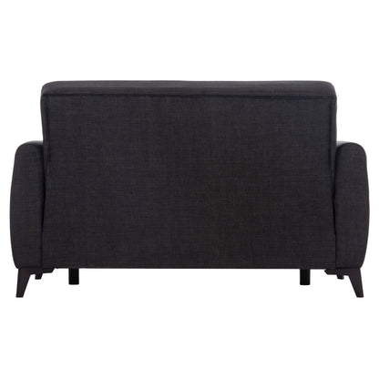 Sofa-bed 2-seater With Storage Space Nikko Hm3293.01 Grey Fabric 144x75x84hcm.