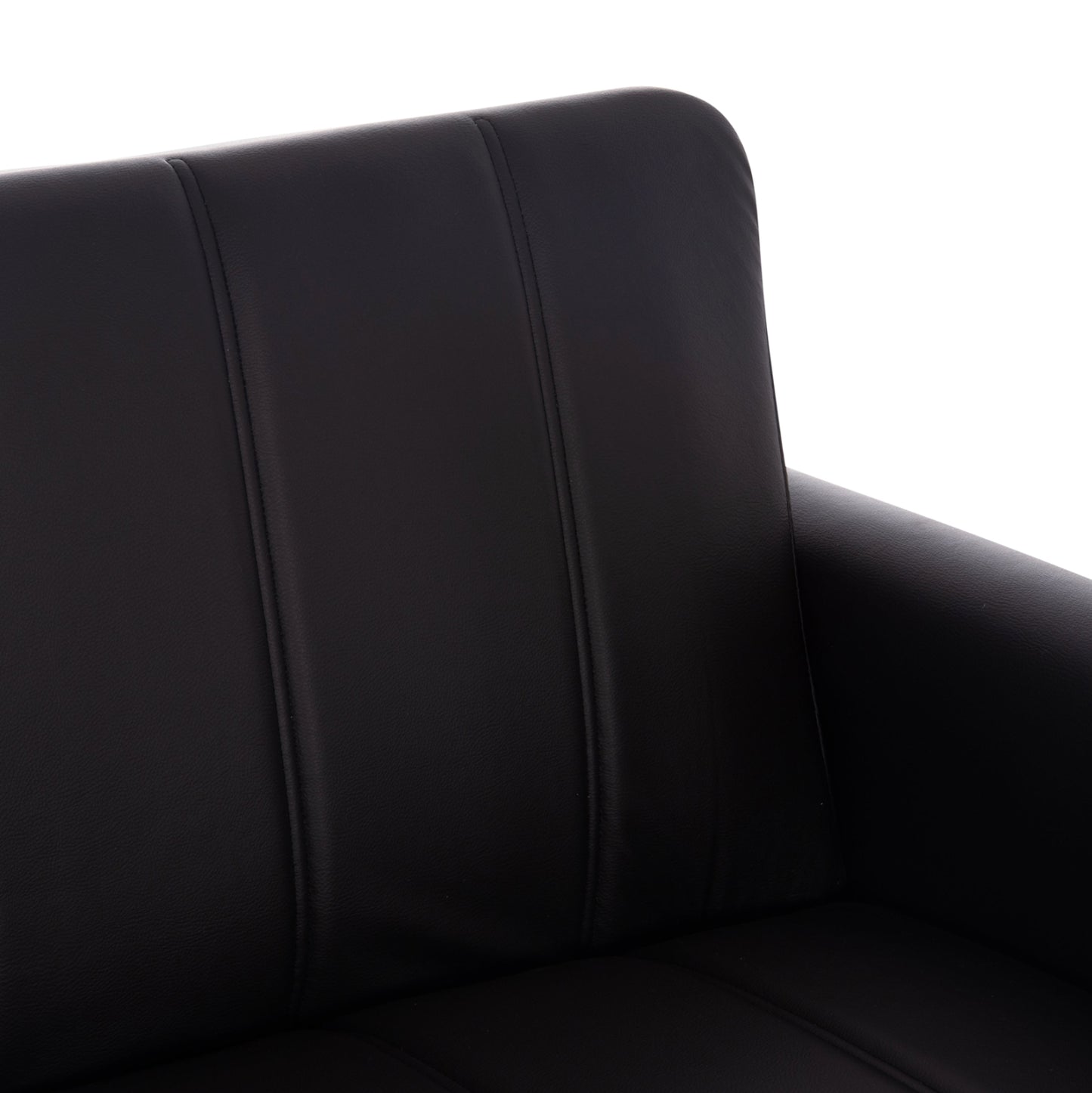 Sofa-bed 2-seater With Storage Space Nikko Hm3293.11 Black Pu 144x75x84hcm.