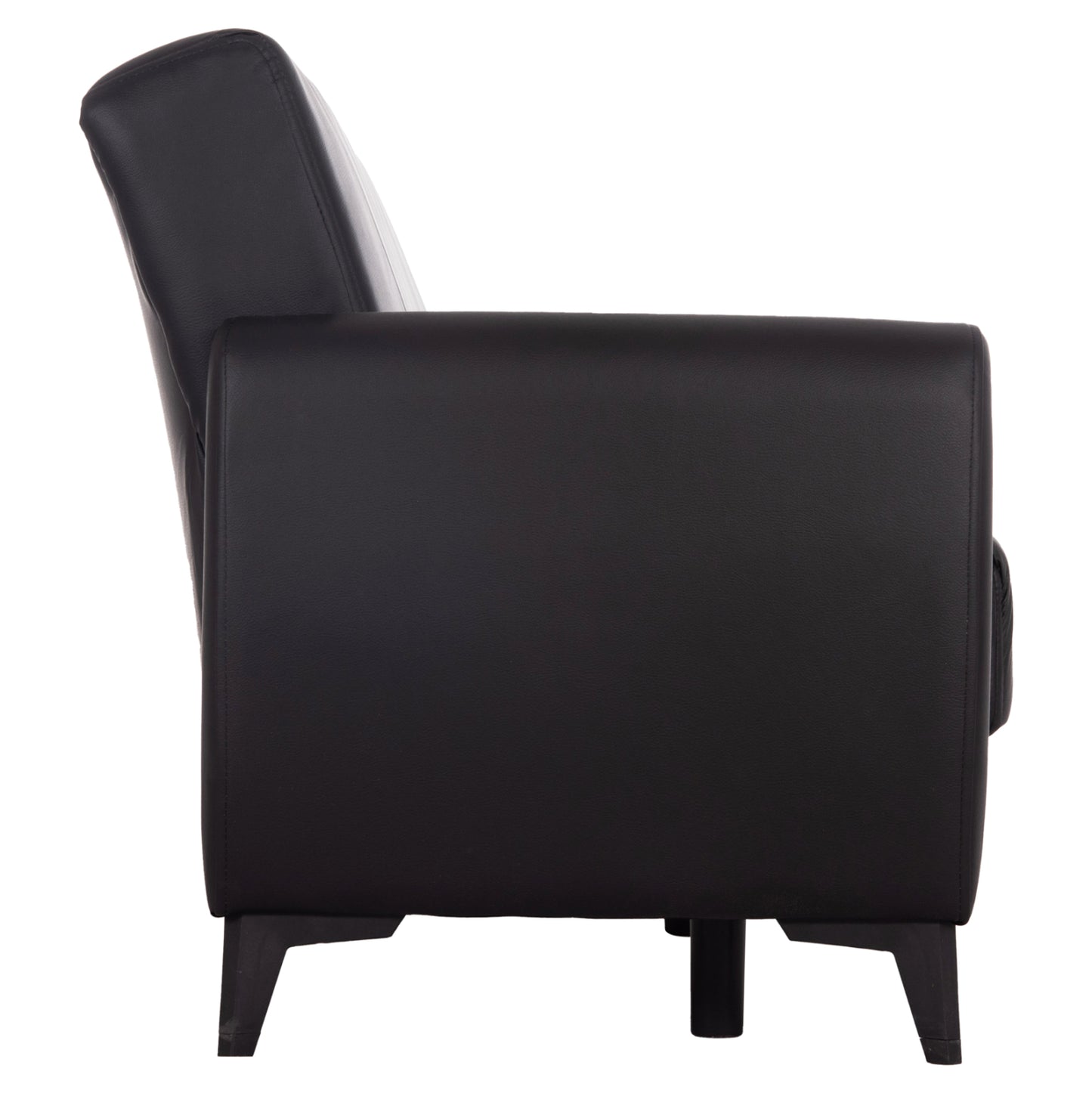 Sofa-bed 3-seater With Storage Space Nikko Hm3292.11 Black Pu 207x80x82hcm.