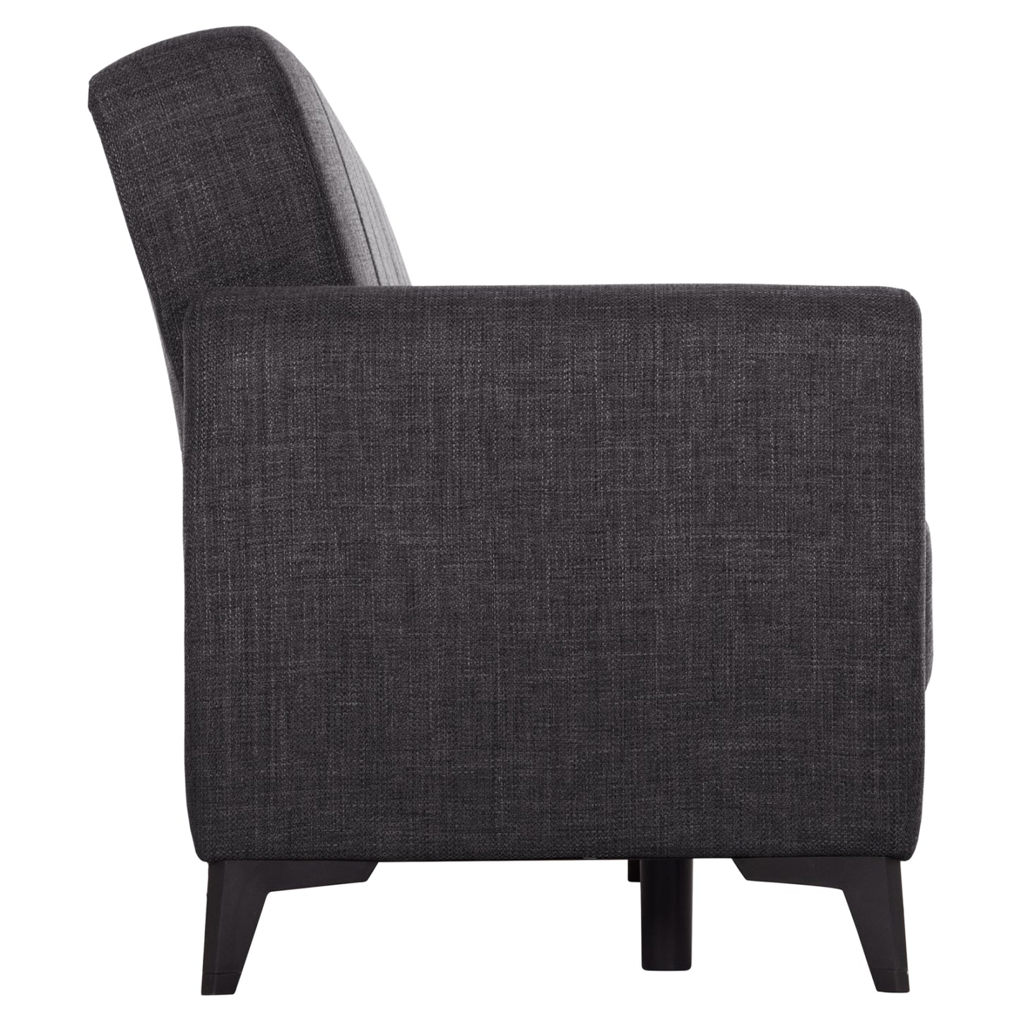 Sofa-bed 3-seater With Storage Space Nikko Hm3292.01 Grey Fabric 209x76x83hcm.