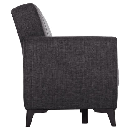 Sofa-bed 3-seater With Storage Space Nikko Hm3292.01 Grey Fabric 209x76x83hcm.