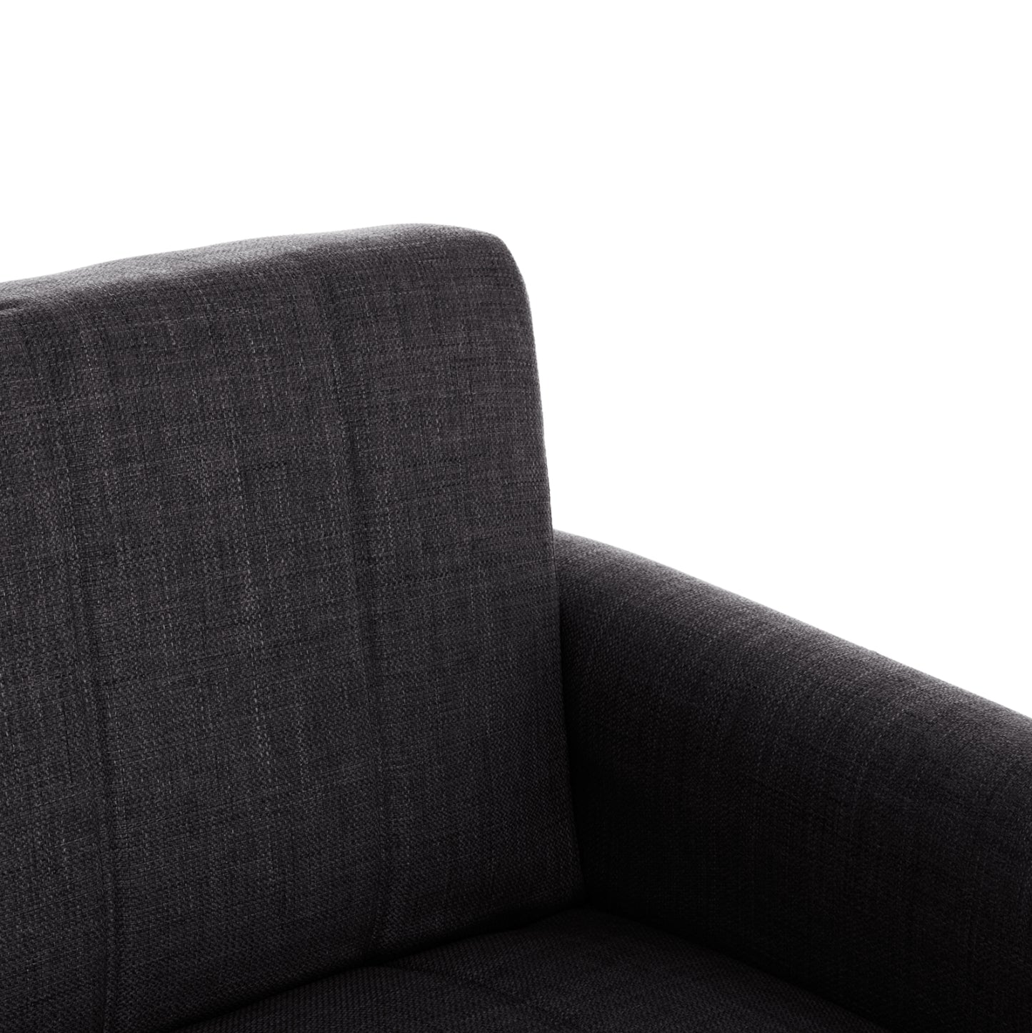 Sofa-bed 3-seater With Storage Space Nikko Hm3292.01 Grey Fabric 209x76x83hcm.