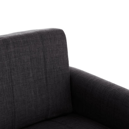 Sofa-bed 3-seater With Storage Space Nikko Hm3292.01 Grey Fabric 209x76x83hcm.