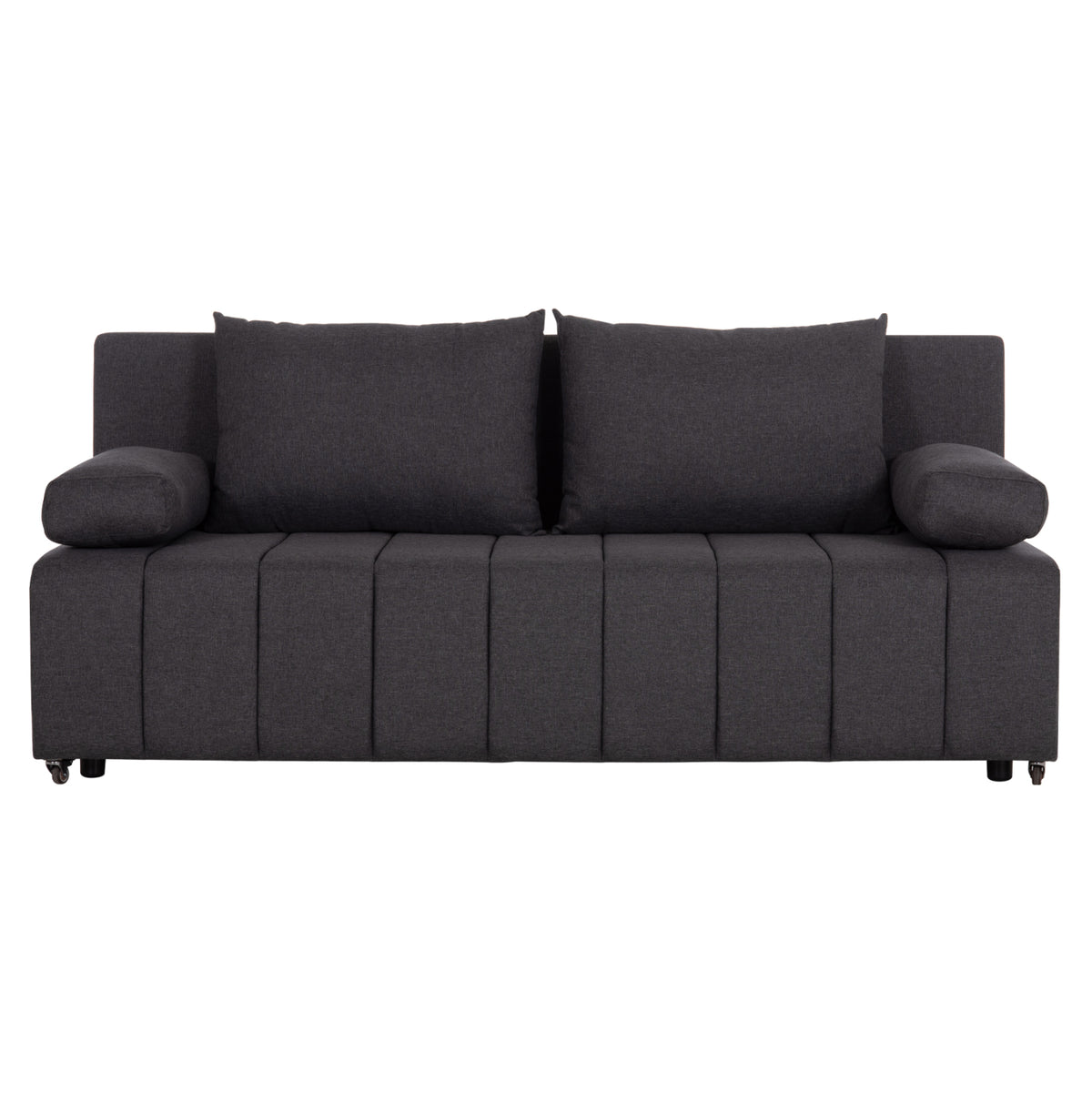 Sofa-bed 3-seater Kend Hm3313.01 Fabric In Grey 188x85x82hcm.