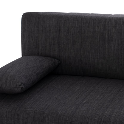 Hm3239.03 Andri Three-seater Sofa-bed, Gray Fabric, Short Legs, Without Arms