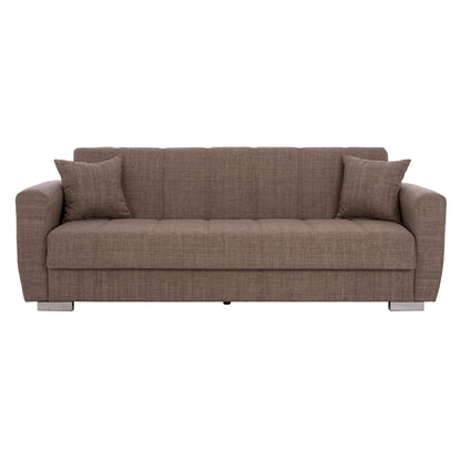 ΗΜ3240.02- 215x80x77cm, 3-seater Sofabed, Beige