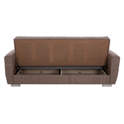 ΗΜ3240.02- 215x80x77cm, 3-seater Sofabed, Beige