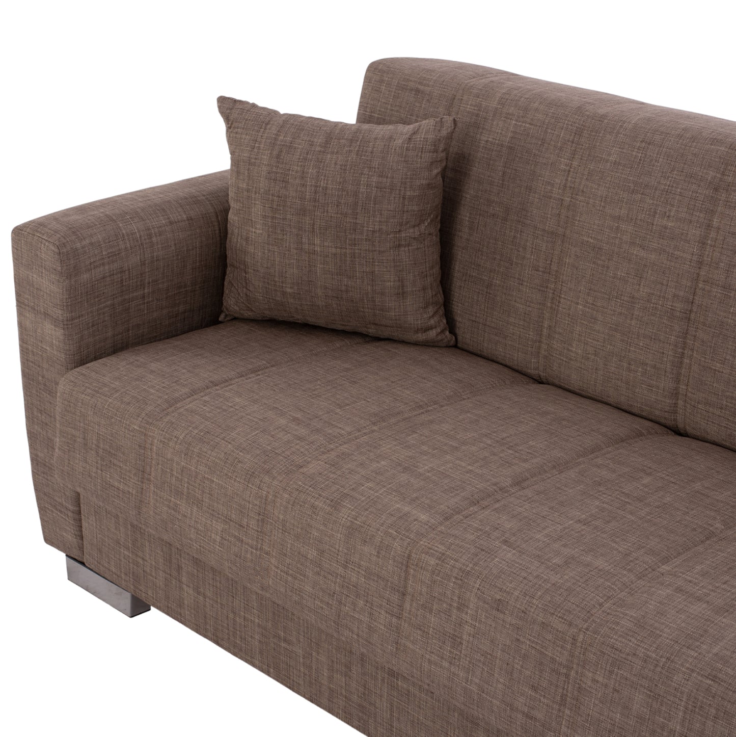 ΗΜ3240.02- 215x80x77cm, 3-seater Sofabed, Beige