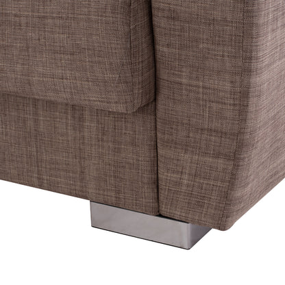 ΗΜ3240.02- 215x80x77cm, 3-seater Sofabed, Beige
