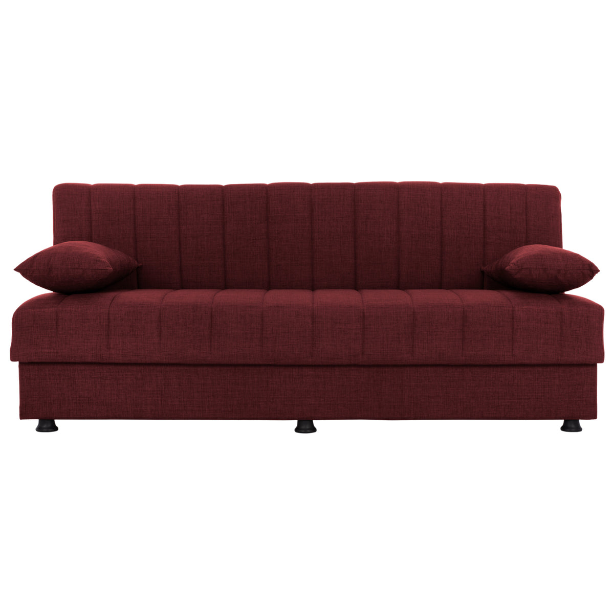 Andri Hm3239.06, Sofa-bed, 3 Seater, Red Fabric--180x83x74Η