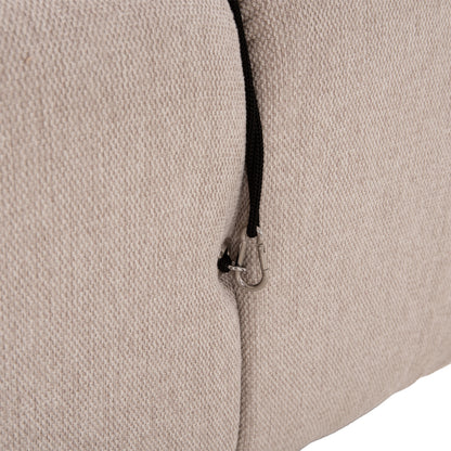 Polymorphic Sofa Shifter Hm6073.12 Textured Fabric In Light Beige Color 290x196x76hcm.