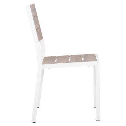 Aluminum Chair Saga Hm6063.01 White With Polywood 46x52x86hcm.