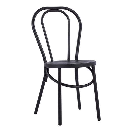 Aluminum Chair Vienna Type Black Rusty Hm5557.01 42x52x88,5 Cm.