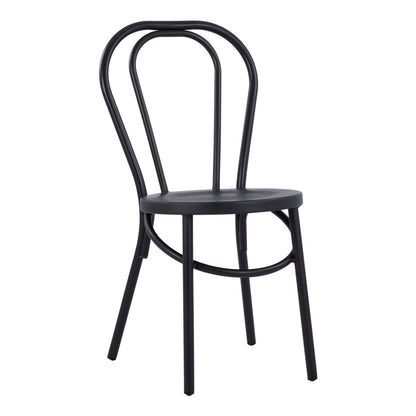 Aluminum Chair Vienna Type Black Rusty Hm5557.01 42x52x88,5 Cm.