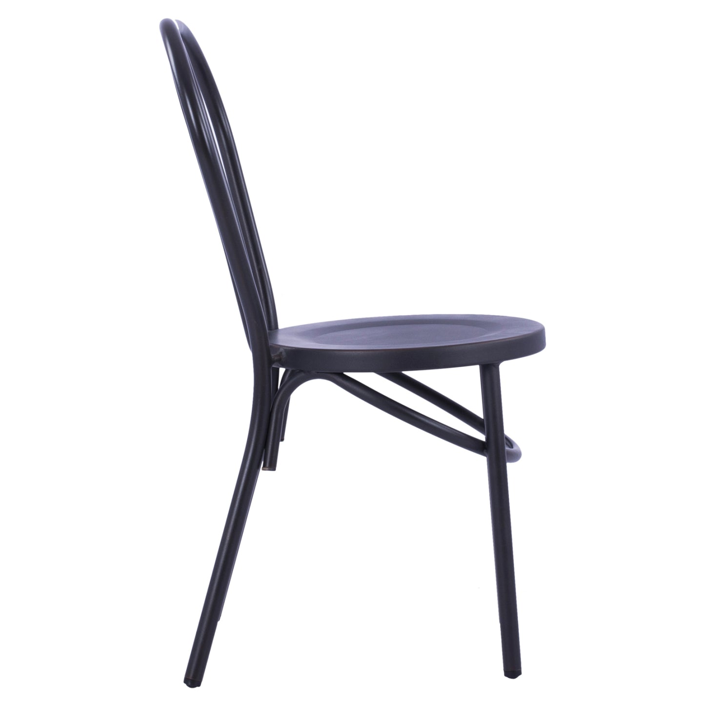 Aluminum Chair Vienna Type Black Rusty Hm5557.01 42x52x88,5 Cm.