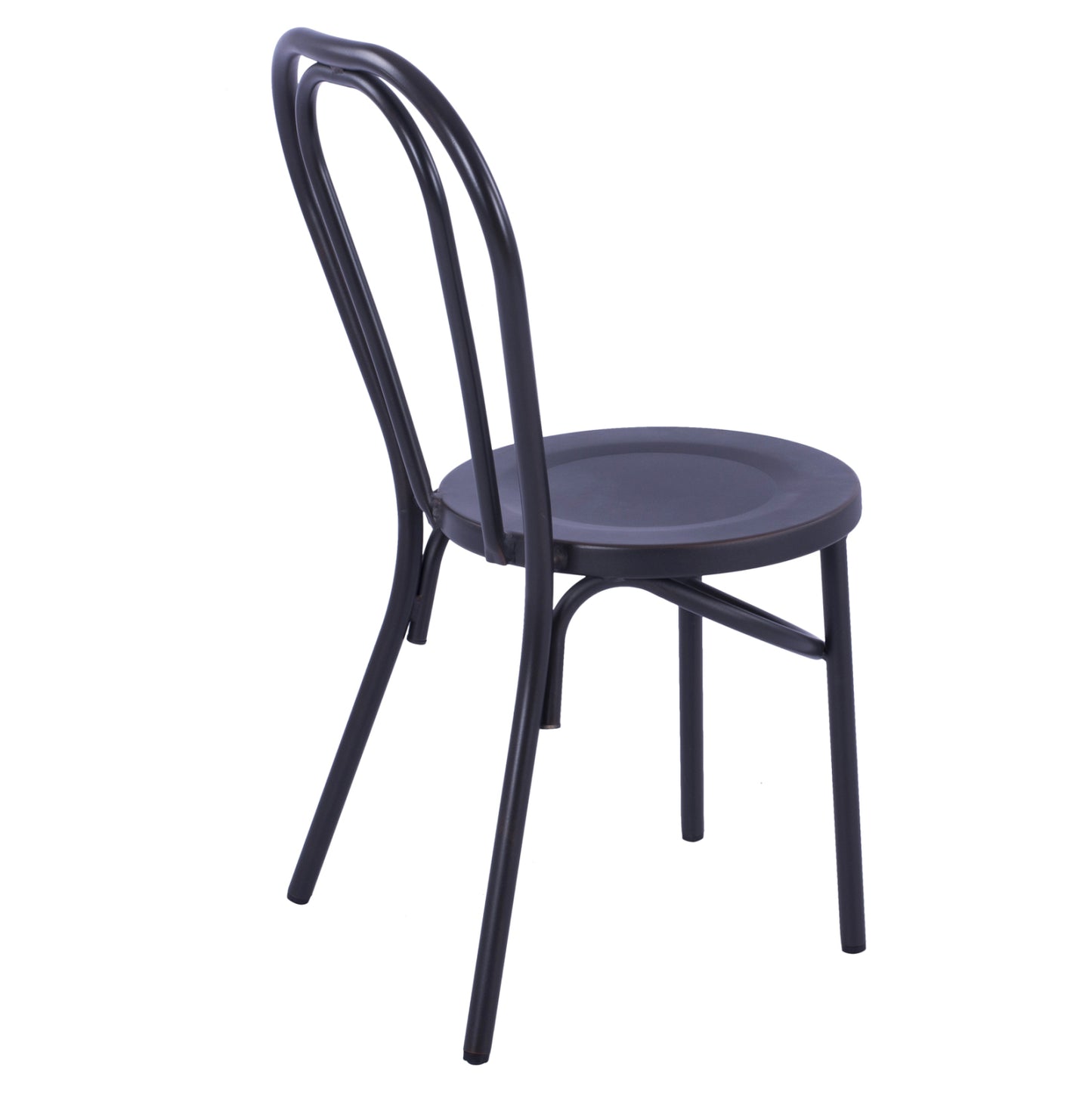 Aluminum Chair Vienna Type Black Rusty Hm5557.01 42x52x88,5 Cm.