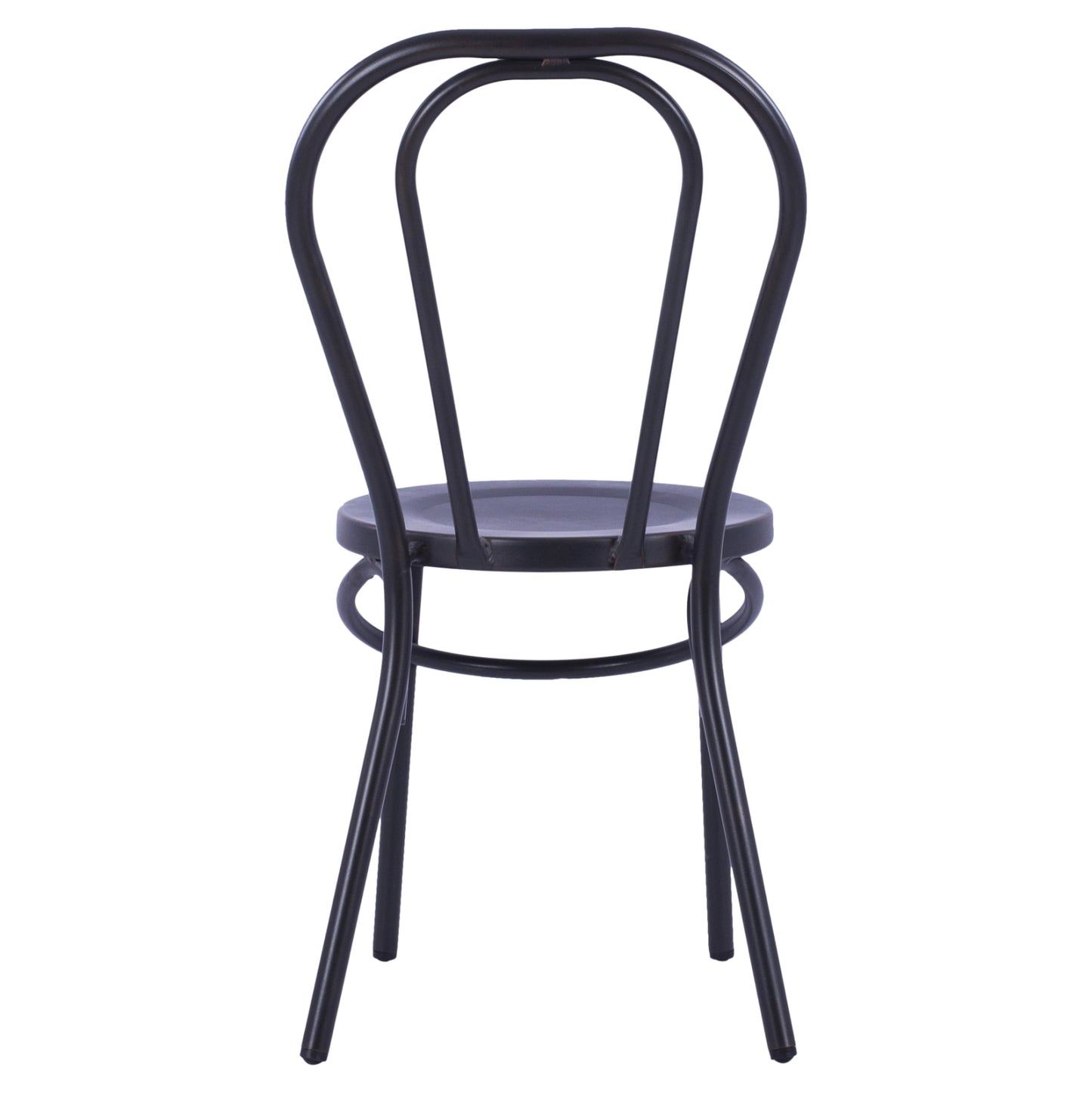 Aluminum Chair Vienna Type Black Rusty Hm5557.01 42x52x88,5 Cm.