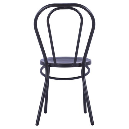 Aluminum Chair Vienna Type Black Rusty Hm5557.01 42x52x88,5 Cm.
