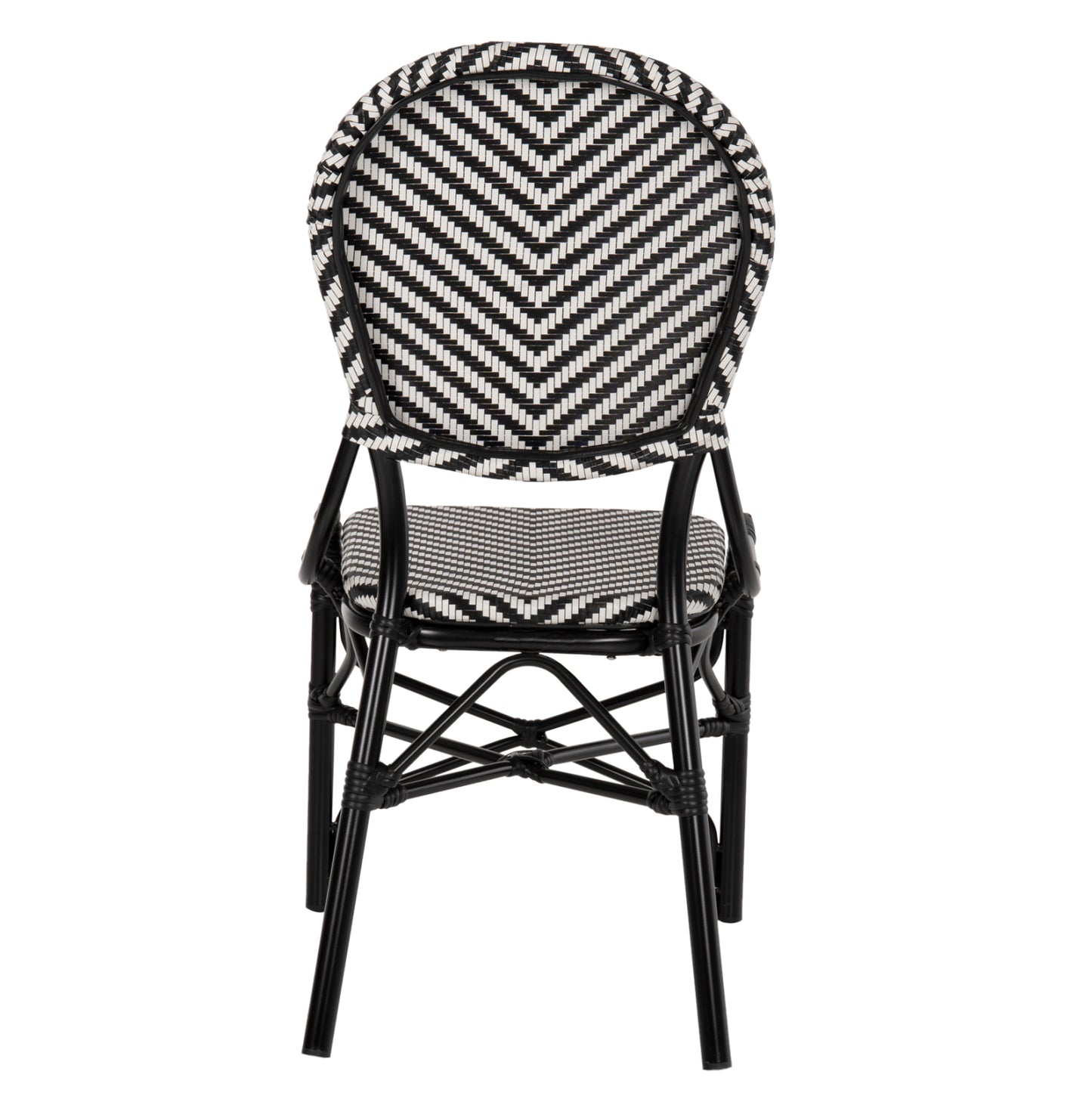 Chair Aluminum Hm5927.01 With Textline Black-white 46x56x95hcm.