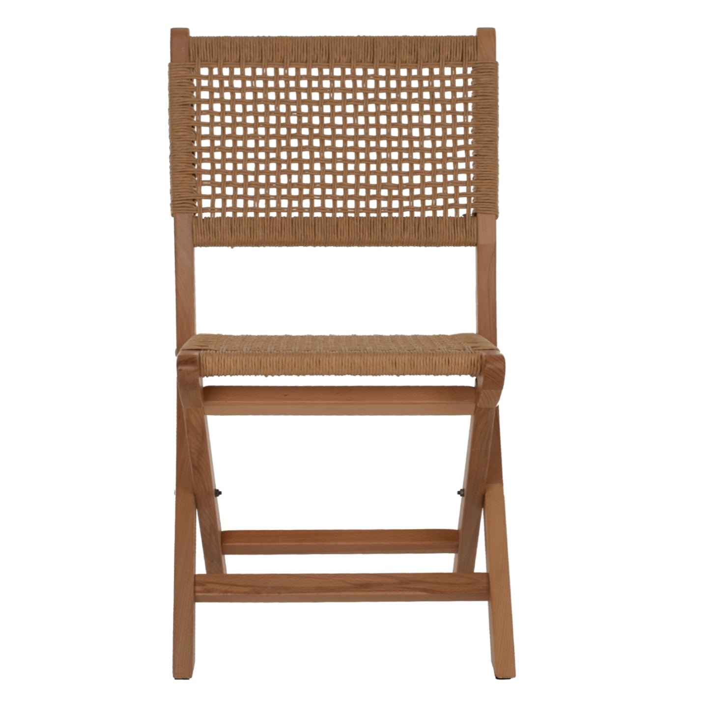 Folding Chair Made Of Beech Wood And Rope In Natural 47x58x84hcm.hm9411.01