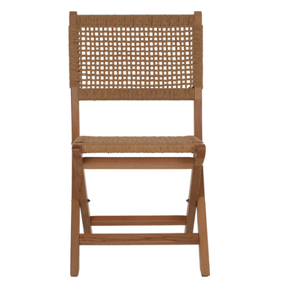 Folding Chair Made Of Beech Wood And Rope In Natural 47x58x84hcm.hm9411.01