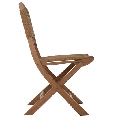Folding Chair Made Of Beech Wood And Rope In Natural 47x58x84hcm.hm9411.01