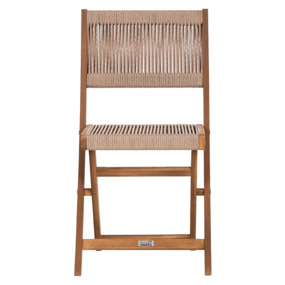 Folding Chair Sigge Hm6549 Acacia Wood--beige Rope 51x43x81hcm.