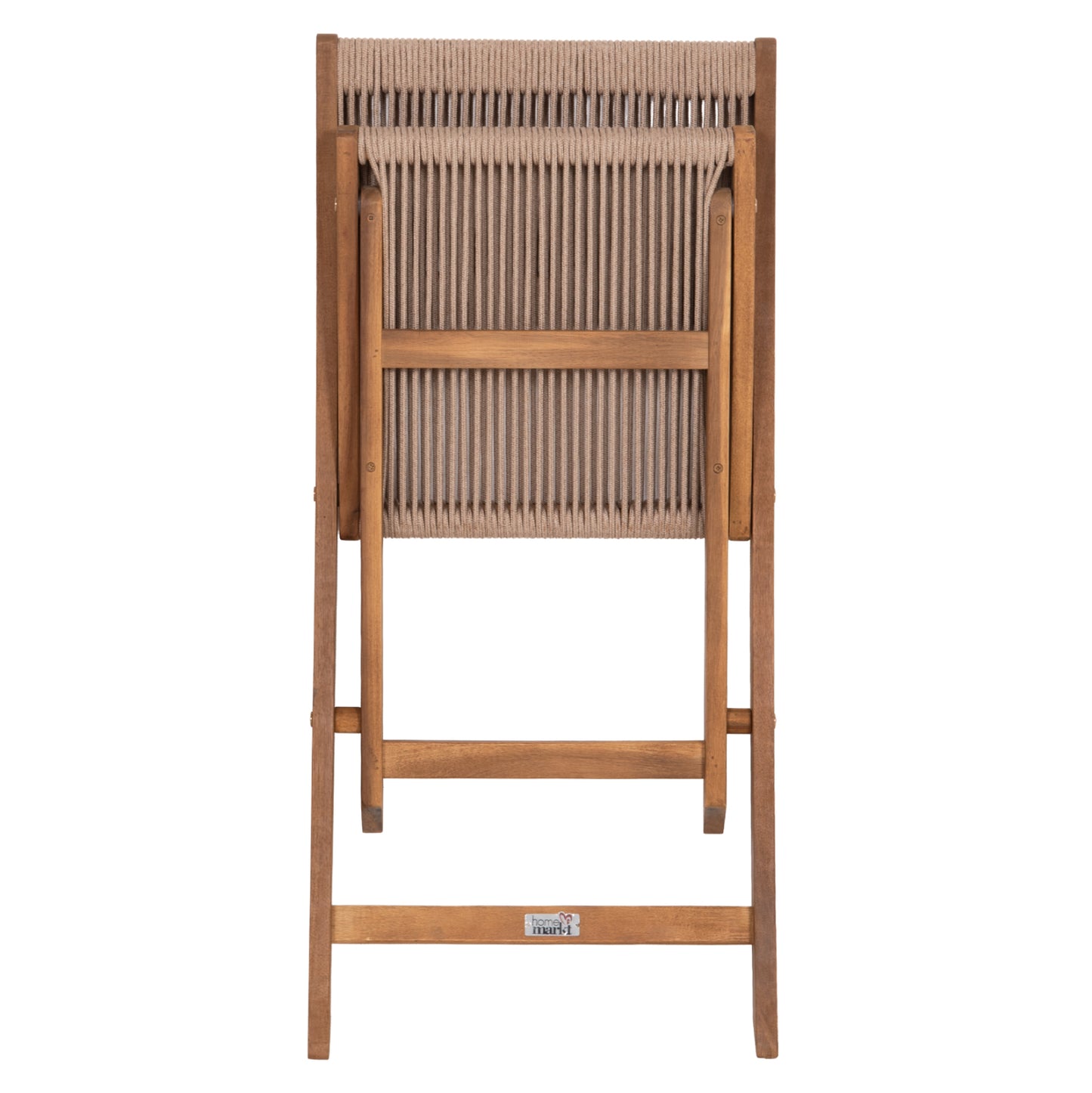 Folding Chair Sigge Hm6549 Acacia Wood--beige Rope 51x43x81hcm.