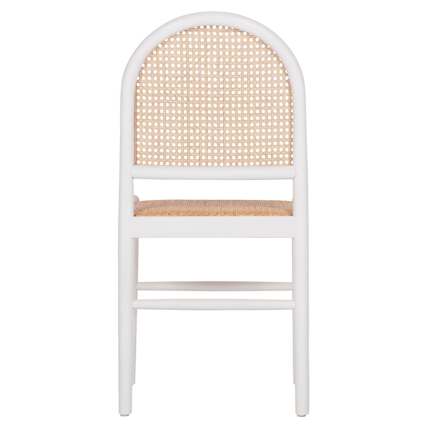 Chair Beech Wood White-rattan Beige Hm9407.03 43x50x87hcm.