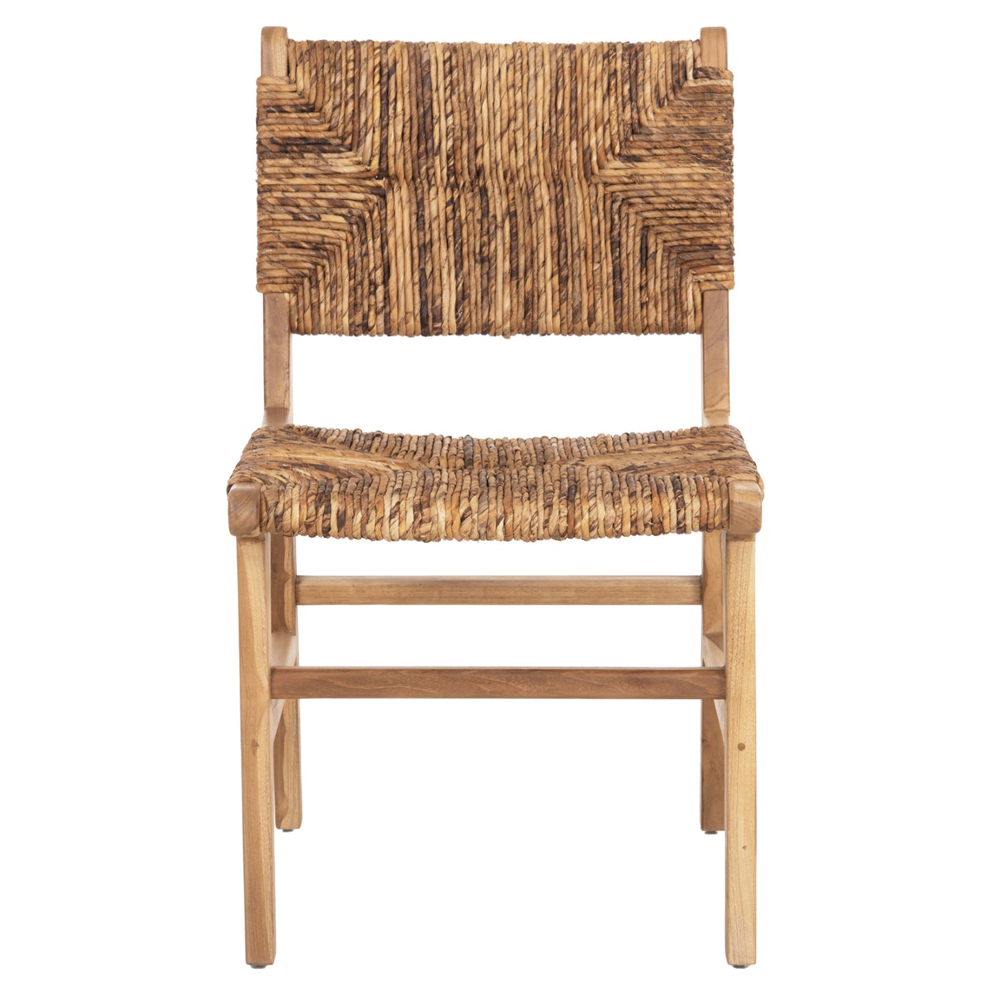 Chair Hm9399.11 Teak Wood With Straw Matting On Backrest And Seat Natural Color 51x60,5x86hcm