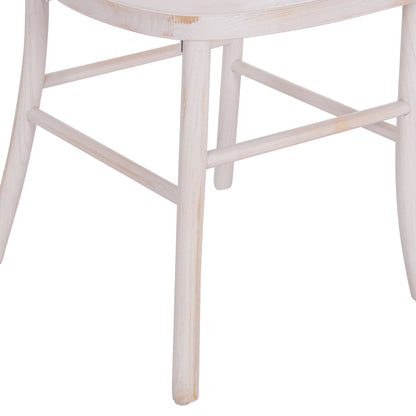 Chair Toon Wood In Whitewash And Plywood Seat 44.5x48x96Ηcm.ΗΜ9410.05