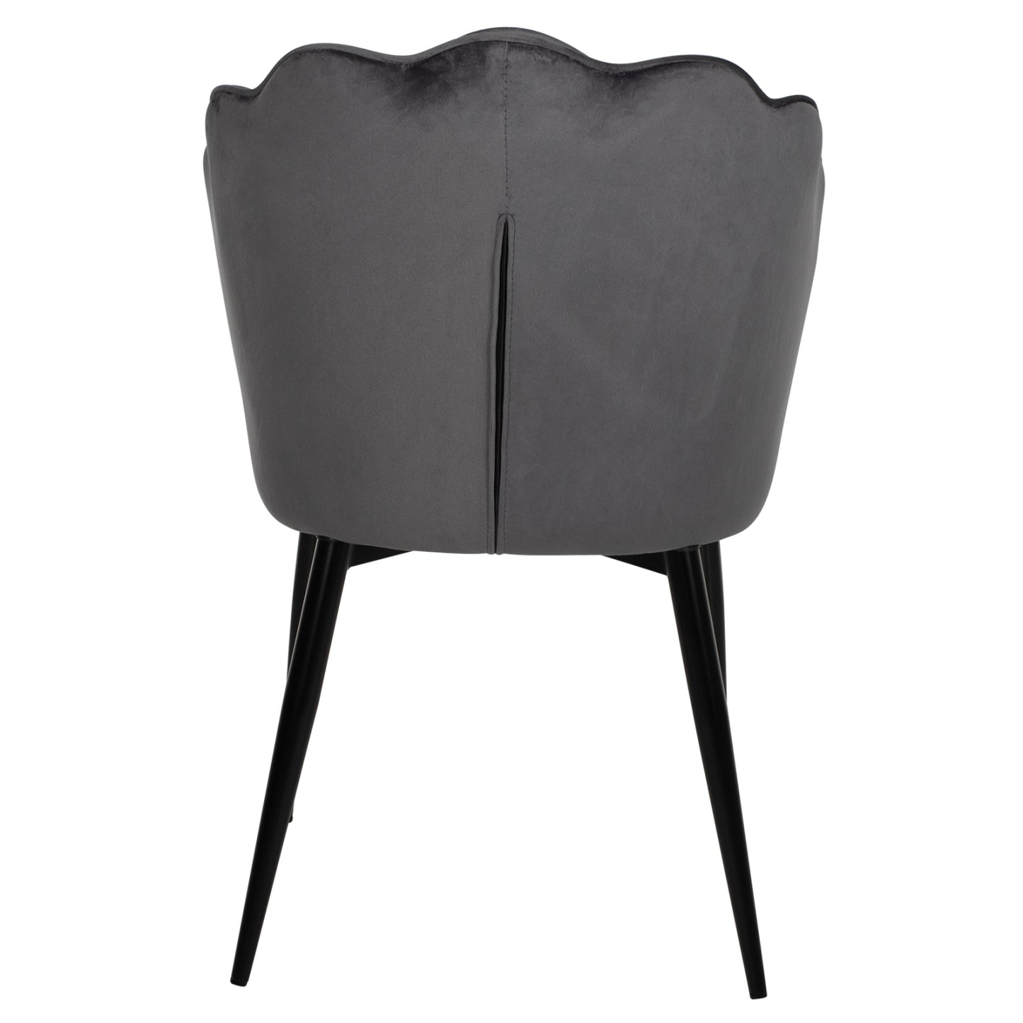 Chair Avie Hm8737.01 Metallic Frame And Grey Velvet 48x48x85hcm.