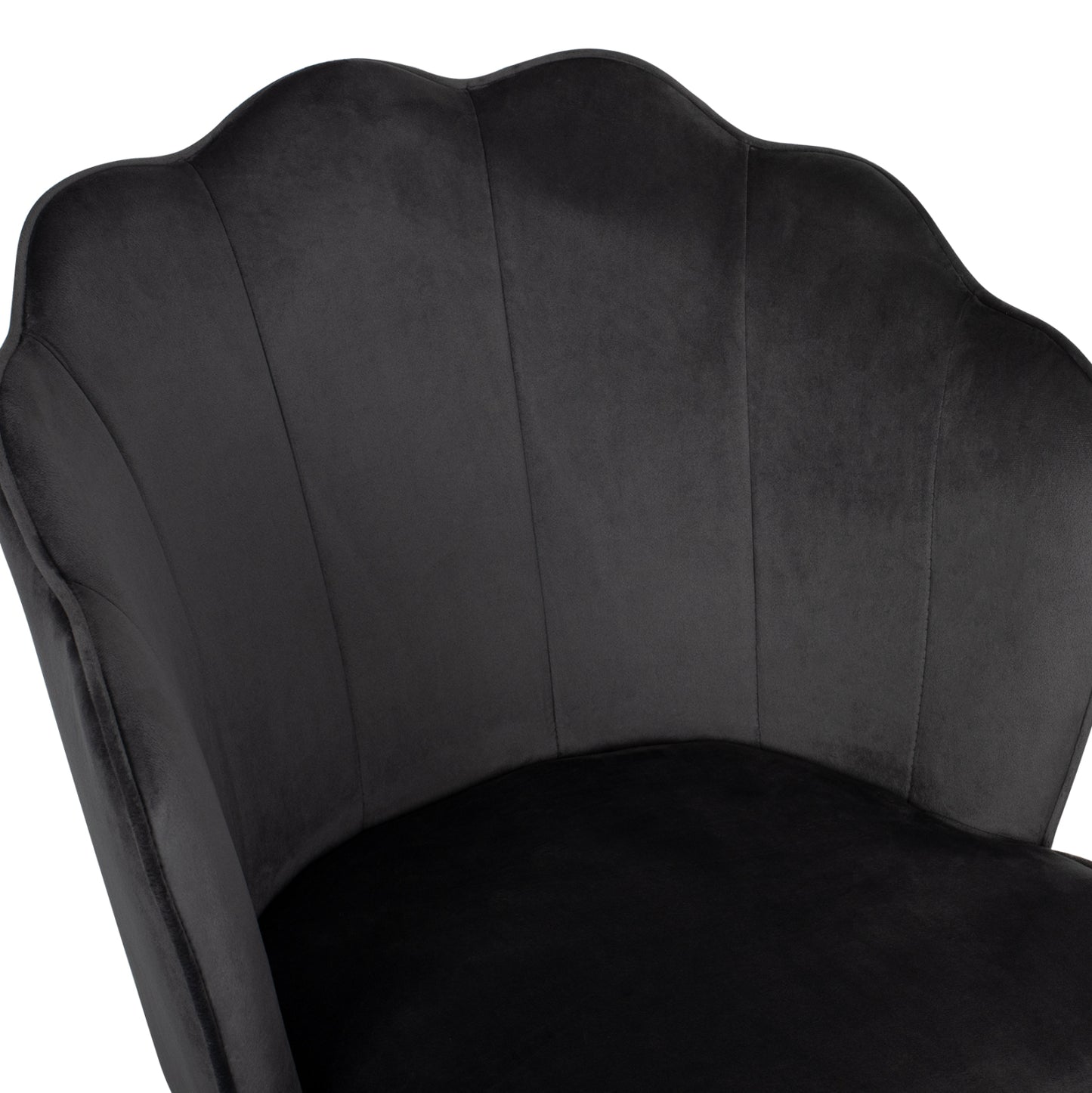 Chair Avie Hm8737.01 Metallic Frame And Grey Velvet 48x48x85hcm.