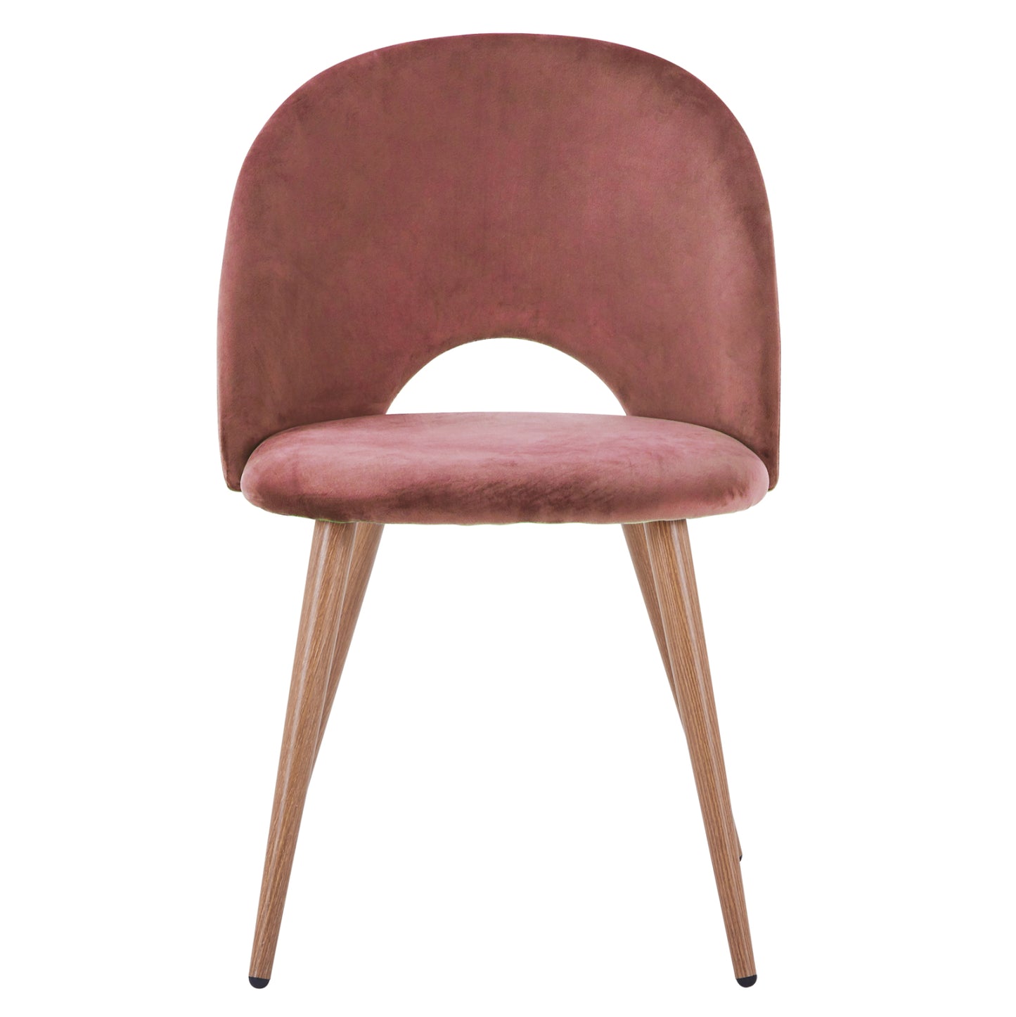 Dining Chair Velvet Rotten Apple And Metallic Legs Hm8544.02 52x49,5x77 Cm