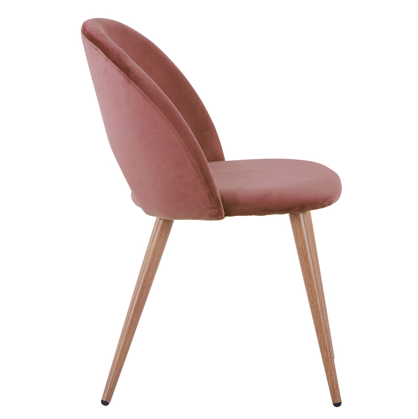Dining Chair Velvet Rotten Apple And Metallic Legs Hm8544.02 52x49,5x77 Cm