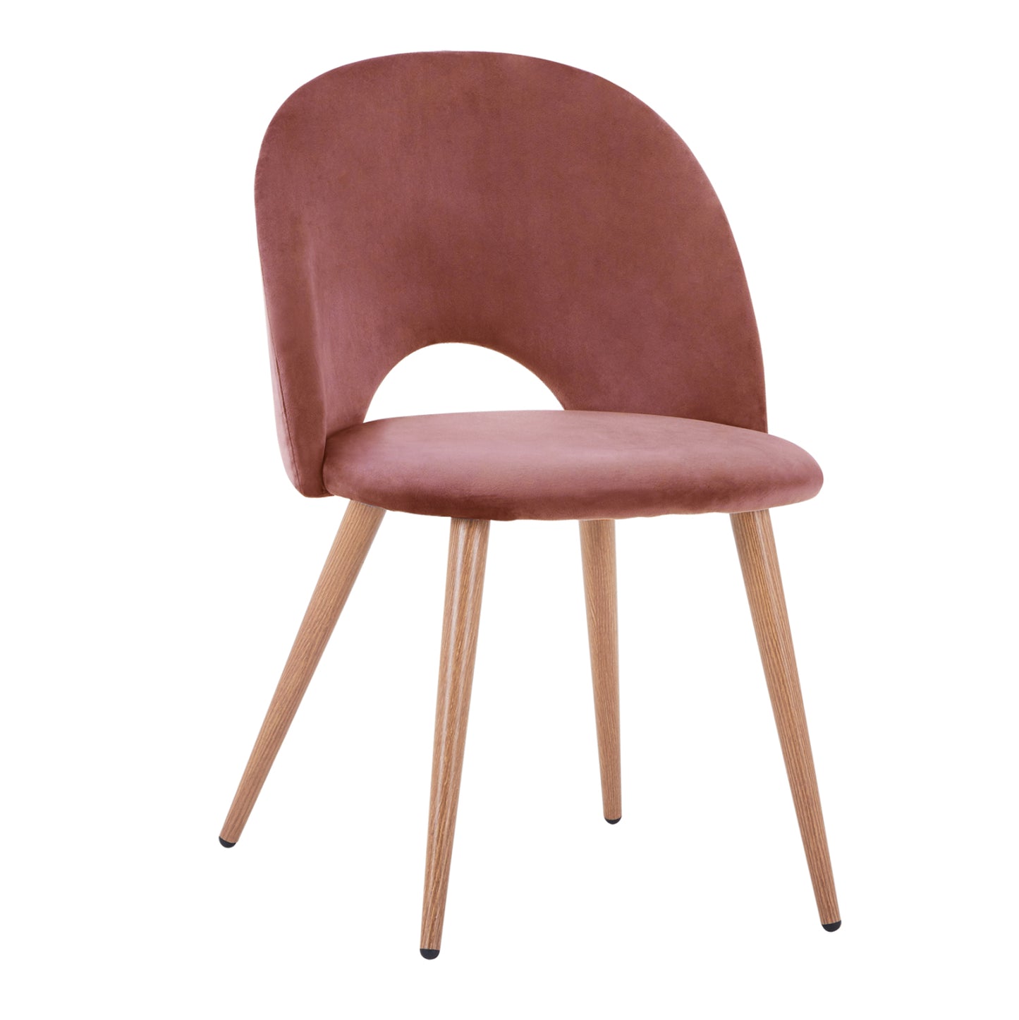 Dining Chair Velvet Rotten Apple And Metallic Legs Hm8544.02 52x49,5x77 Cm