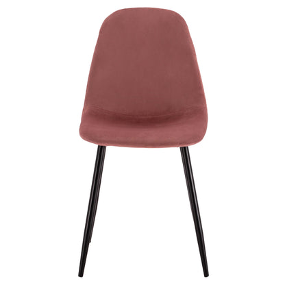 Dining Chair Leonardo Rotten Apple Velvet With Metallic Legs Hm00100.02 45x53x85 Cm.