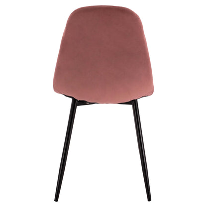 Dining Chair Leonardo Rotten Apple Velvet With Metallic Legs Hm00100.02 45x53x85 Cm.