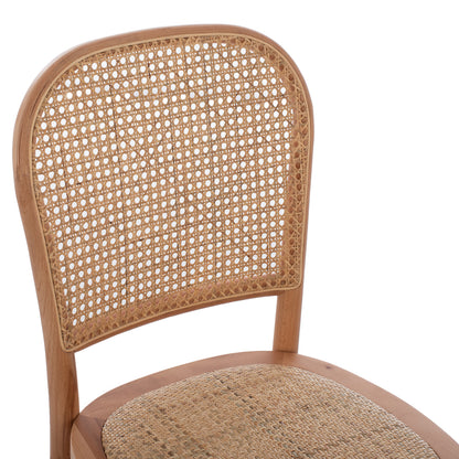 Chair Sloan Professional Beech Wood Perforated Backrest Hm8915.21 Natural 45x48x88hcm.