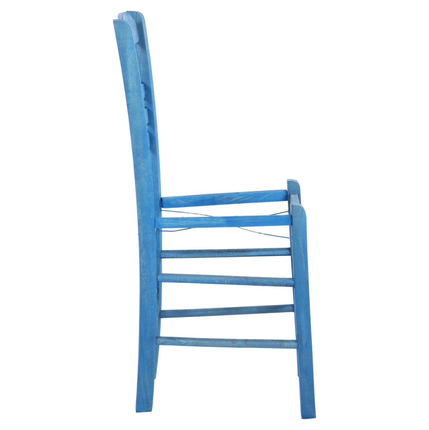 Traditional Chair Jhett Hm5575.05 Beech Wood With Impregnation In Blue-frame Only 40x42x87hcm.