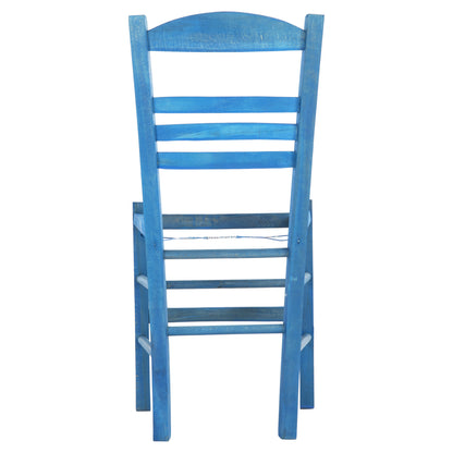 Traditional Chair Jhett Hm5575.05 Beech Wood With Impregnation In Blue-frame Only 40x42x87hcm.