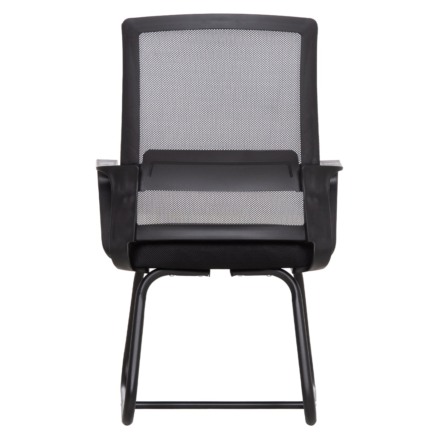 Visitor's Chair Caster Hm1228.01 Metal-pp-mesh Fabric-- Black 46x52x94hcm.