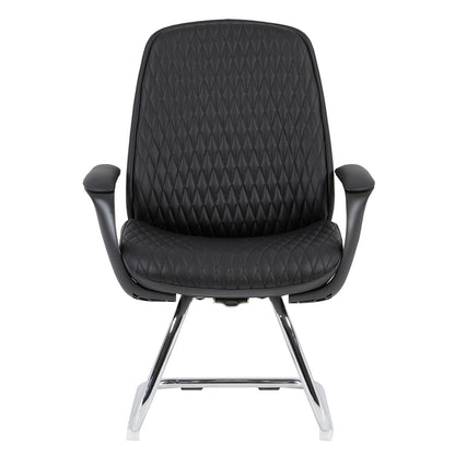 Visitor's Chair Velum-s Hm1235.01 Black Pu--chromed Base 71x60x100hcm.